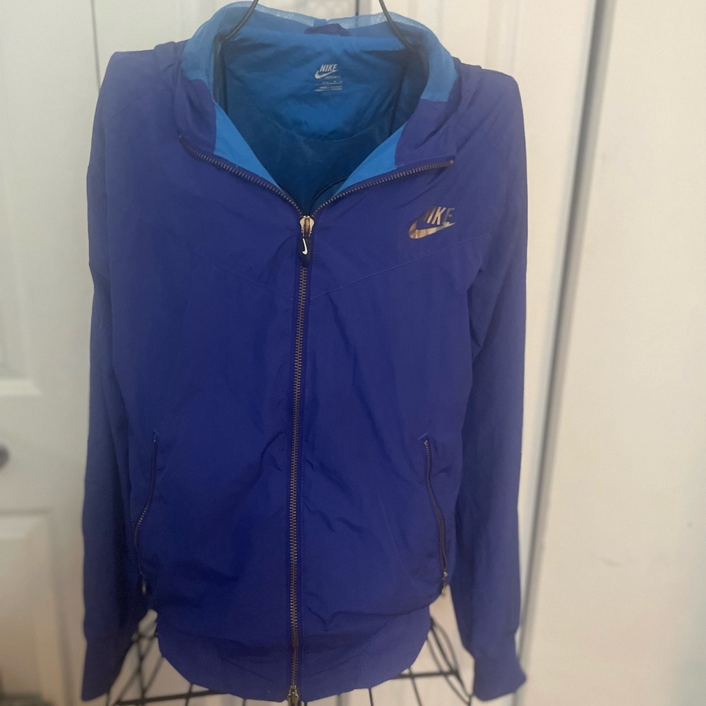 Nike Blue Windbreaker Jacket